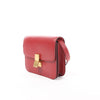 CELINE Classic Box Small Leather Crossbody Bag in Red Secondhand