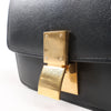 Celine Classic Box Small Leather Shoulder Bag in Black Secondhand