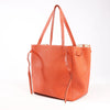 Celine Cabas Phantom Small Leather Shoulder Bag in Orange Secondhand