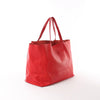 CELINE Cabas Horizontal Leather 2Way Handbag in Red Secondhand