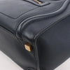 Celine Luggage Micro Leather Handbag in Navy Blue Secondhand
