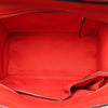 CELINE Luggage Micro Leather Handbag in Red Secondhand
