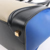 Celine Luggage Mini Leather Tri-Color Handbag in Blue x Beige x Black Secondhand
