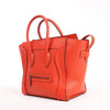 Celine Luggage Mini Leather Handbag in Orange Secondhand
