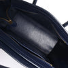 CELINE Nano Luggage Leather 2Way Handbag in Navy Blue Secondhand