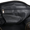 Celine Macadam PVC & Leather Boston Travel bag in Black × Brown Secondhand