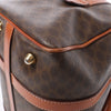 Celine Macadam Boston PVC & Leather Handbag in Brown Secondhand