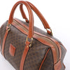 Celine Macadam Boston PVC & Leather Handbag in Brown Secondhand