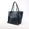 Celine Cabas Phantom Small Leather Shoulder Bag in Navy Blue Secondhand