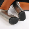 Celine Phoebe Leather x Metal Heel Ankle Boots in Black, Size 38 EU Secondhand
