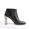 Celine Phoebe Leather x Metal Heel Ankle Boots in Black, Size 38 EU Secondhand