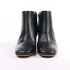 Celine Phoebe Leather x Metal Heel Ankle Boots in Black, Size 38 EU Secondhand