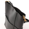 CELINE Seau Sangle Bucket Leather Shoulder Bag in Black Secondhand