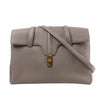 Celine Sac 16 Medium Grained Leather Shoulder Bag in Gray Secondhand