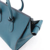 Celine Tie Knot Leather Handbag in Blue Secondhand