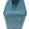 Celine Tie Knot Leather Handbag in Blue Secondhand