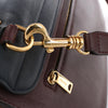 CELINE Trapeze Leather x Suede 2Way Handbag in Navy Blue x Brown x Burgundy Secondhand