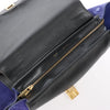 CELINE Trapeze Leather x Suede 2Way Handbag in Brown x Navy Blue x Black Secondhand