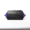 CELINE Trapeze Leather x Suede 2Way Handbag in Brown x Navy Blue x Black Secondhand