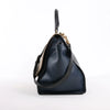 CELINE Trapeze Leather x Suede 2Way Handbag in Black, Navy and Taupe Secondhand
