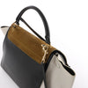 Secondhand CELINE Trapeze Leather x Suede 2Way Handbag in Brown, Black, White