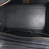 CELINE Trapeze Leather x Suede 2Way Handbag in Blue x Black Secondhand