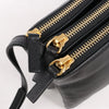 Celine Trio Large Leather Crossbody bag in Black Secondhand