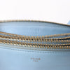 Celine Trio Small Leather Crossbody bag in Blue Secondhand