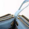 Celine Trio Small Leather Crossbody bag in Blue Secondhand