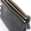 Celine Trio Small Leather Crossbody bag in Black Secondhand