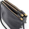 Celine Trio Small Leather Crossbody bag in Black Secondhand