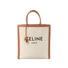 Secondhand Celine Vertical Cabas Large Canvas x Leather Handbag in Beige