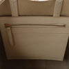 CELINE Cabas Vertical Small Leather 2Way Handbag in White Secondhand