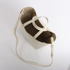 CELINE Cabas Vertical Small Leather 2Way Handbag in White Secondhand