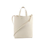 CELINE Cabas Vertical Small Leather 2Way Handbag in White Secondhand