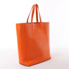 Secondhand CELINE Cabas Vertical Small Leather 2Way Handbag in Orange