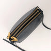 Celine Trio Large Leather Crossbody bag in Navy Blue Secondhand