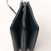 Celine Trio Large Leather Crossbody bag in Navy Blue Secondhand
