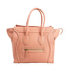 CELINE Luggage Micro Leather Handbag in Pink Secondhand