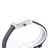 Chanel Boyfriend H6955 KTF95332 SS & Leather QZ Silver-Face Watch Secondhand