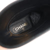 Secondhand Chanel Coco Mark Camelia 17A Leather Ankle Boots in Black G32929, Size 36 EU