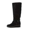 Secondhand Chanel Coco Mark Chain 15B Suede Long Boots in Black G31295, Size 36 EU