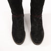 Secondhand Chanel Coco Mark Chain 15B Suede Long Boots in Black G31295, Size 36 EU