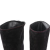 Secondhand Chanel Coco Mark Chain 15B Suede Long Boots in Black G31295, Size 36 EU