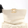 Chanel Chanel 19 Leather Quilted Chain 2Way Handbag in Ecru Secondhand