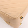 Chanel Chevron Leather Shoulder bag in Beige 1881694 Secondhand