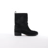 Chanel Coco Mark Cowhide Ankle Boots in Black G30120, Size 39C EU Secondhand