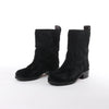 Chanel Coco Mark Cowhide Ankle Boots in Black G30120, Size 39C EU Secondhand