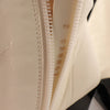 Chanel Coco Mark Leather & Patent Ankle Boots in Ivory x Black G38847, Size 37C EU Secondhand