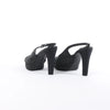 Chanel Coco Mark Leather x Glitter Heels in Black G37586, Size EU 37 C Secondhand
